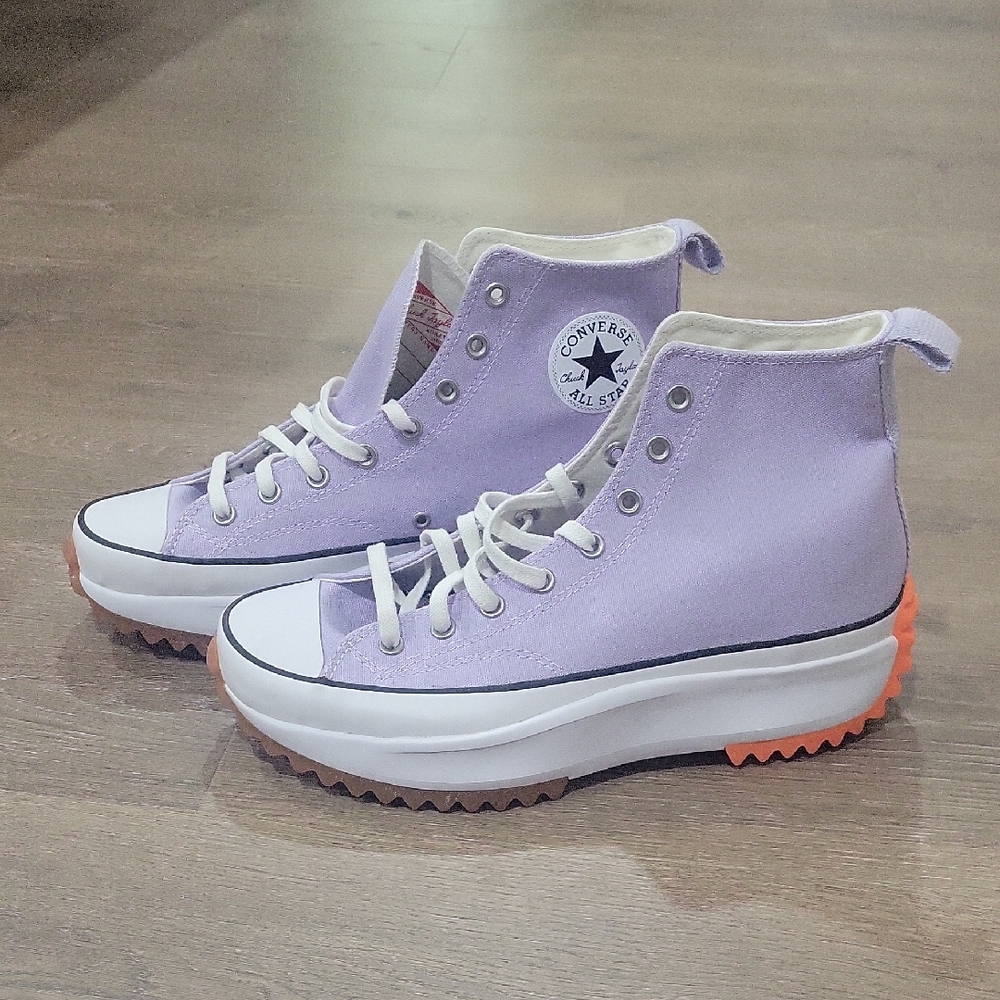 Converse Women's Lavender Platform Sneakers